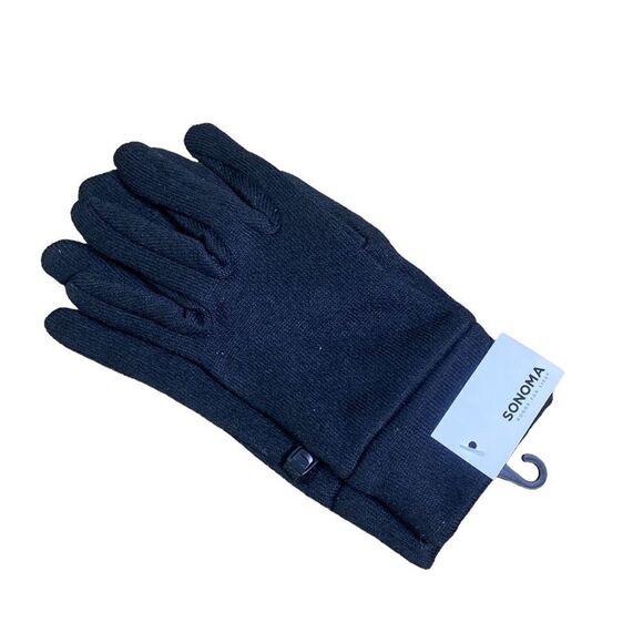 Sonoma the everyday knit gloves NWT black L/XL - Picture 3 of 4